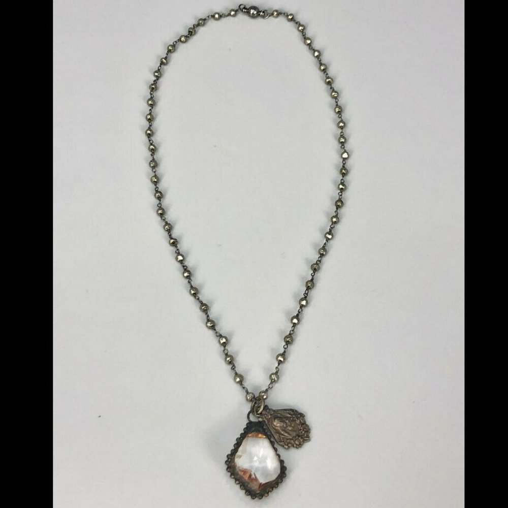 Melania Clara Clear Crystal Beaded Pendent